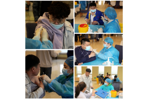 聚彩堂集团组织职工新冠疫苗接种